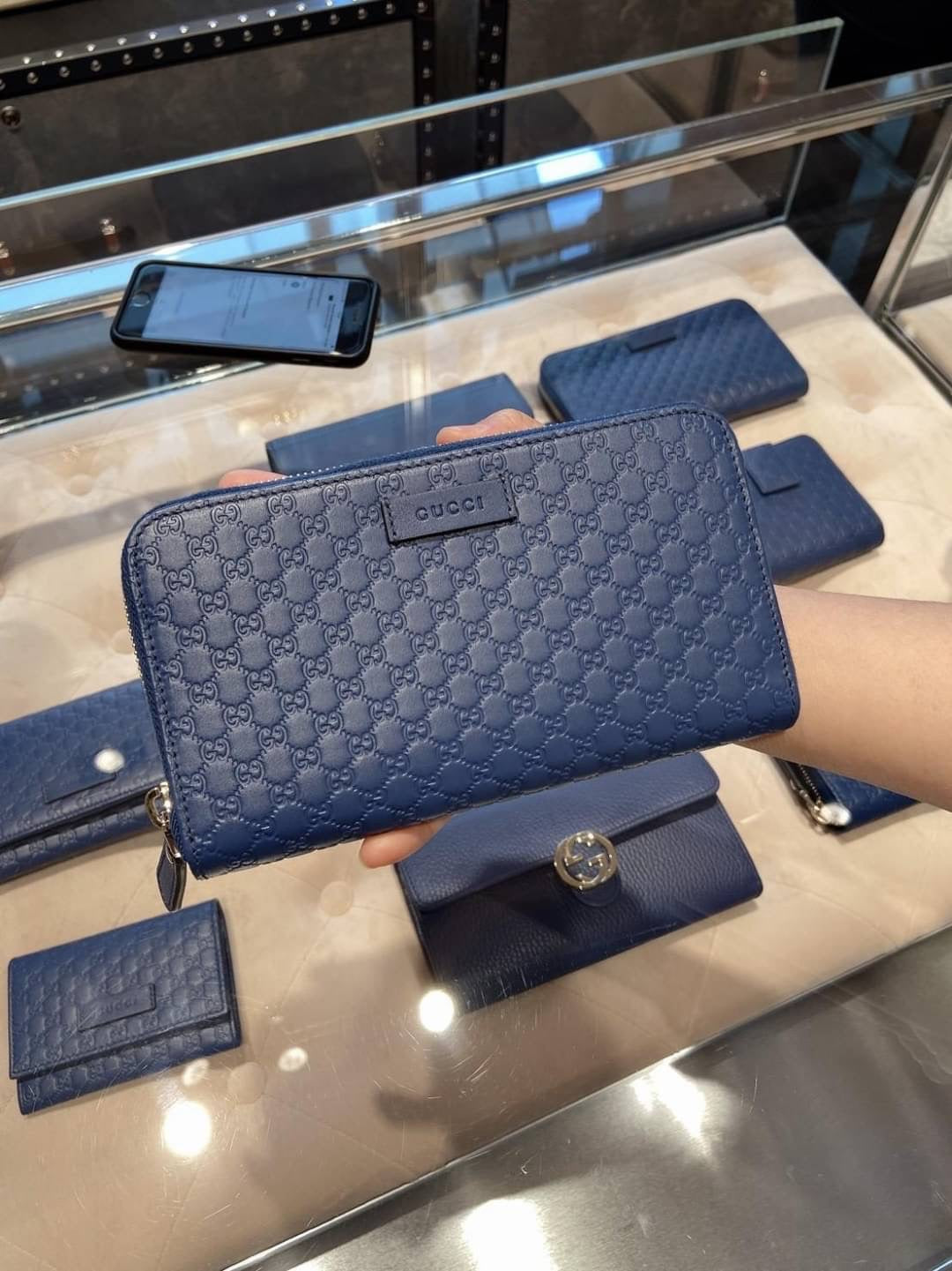 @Gucci▪️Embossed Long Wallet 壓紋拉鍊長夾/P270 🔔限時折🉐13150