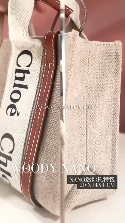 Chloe▪️Woody Tote Mini 托特包/610C470 ㊙️折扣🉐19870💰