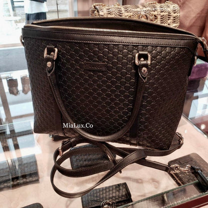 @Gucci Embossed Zipper Tote 壓紋拉鍊托特包/P740