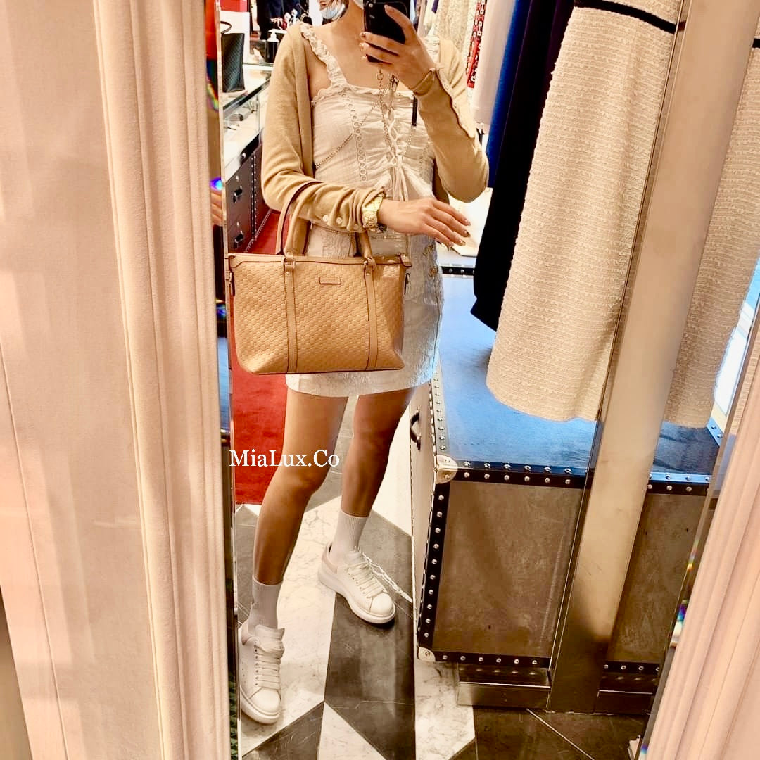 @Gucci Embossed Zipper Tote 壓紋拉鍊托特包/P740