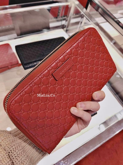 @Gucci▪️Embossed Long Wallet 壓紋拉鍊長夾/P270 🔔限時折🉐13150