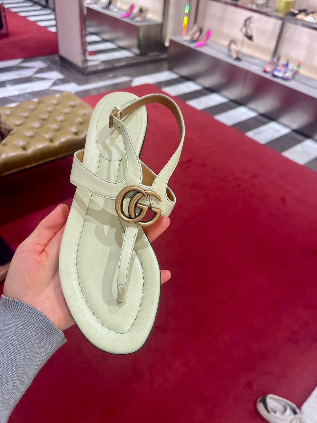 @Gucci Marmont 馬夢涼鞋/575P290 🔔限時折🉐14050