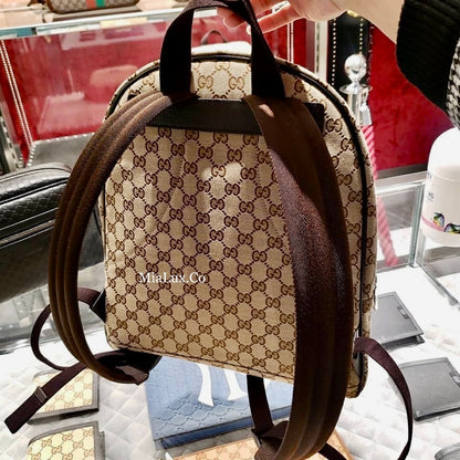 @Gucci Canvas Backpack 男女款老花後背包/P600