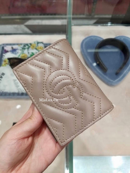 Gucci▪️GG Marmont Card Case Wallet 卡包雙開短夾/345 🉐14800