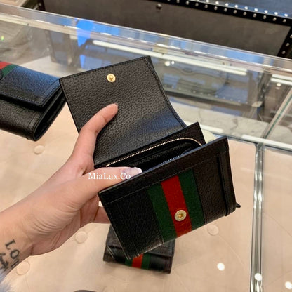 @Gucci Ophidia Wallet 牛皮飾帶零錢包/P300