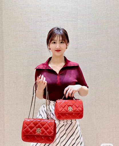 @ToryBurch▪️Willa Mini 菱格手提鍊包/545P359 🔥折上六折🉐11000