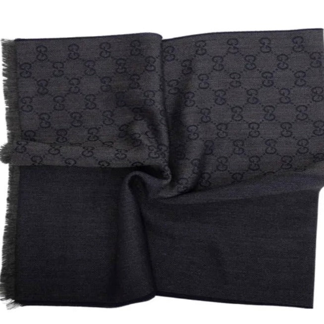 @Gucci Wool Scarf 半邊Logo羊毛長條圍巾/P150