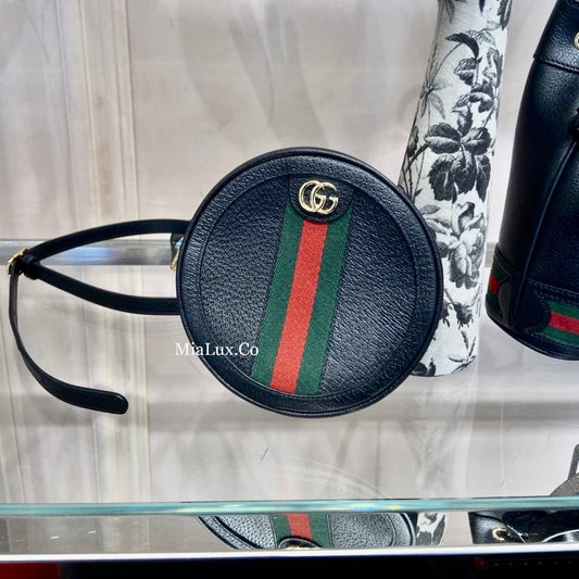 @Gucci▪️Ophidia Round Bag 牛皮圓餅包/P870 🔔限時折🉐40150