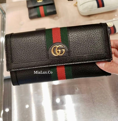 @Gucci▪️Ophidia Dollar 牛皮翻蓋長夾/P335