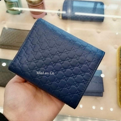 @Gucci Embossed Wallet 男女款壓紋三折短夾/P195