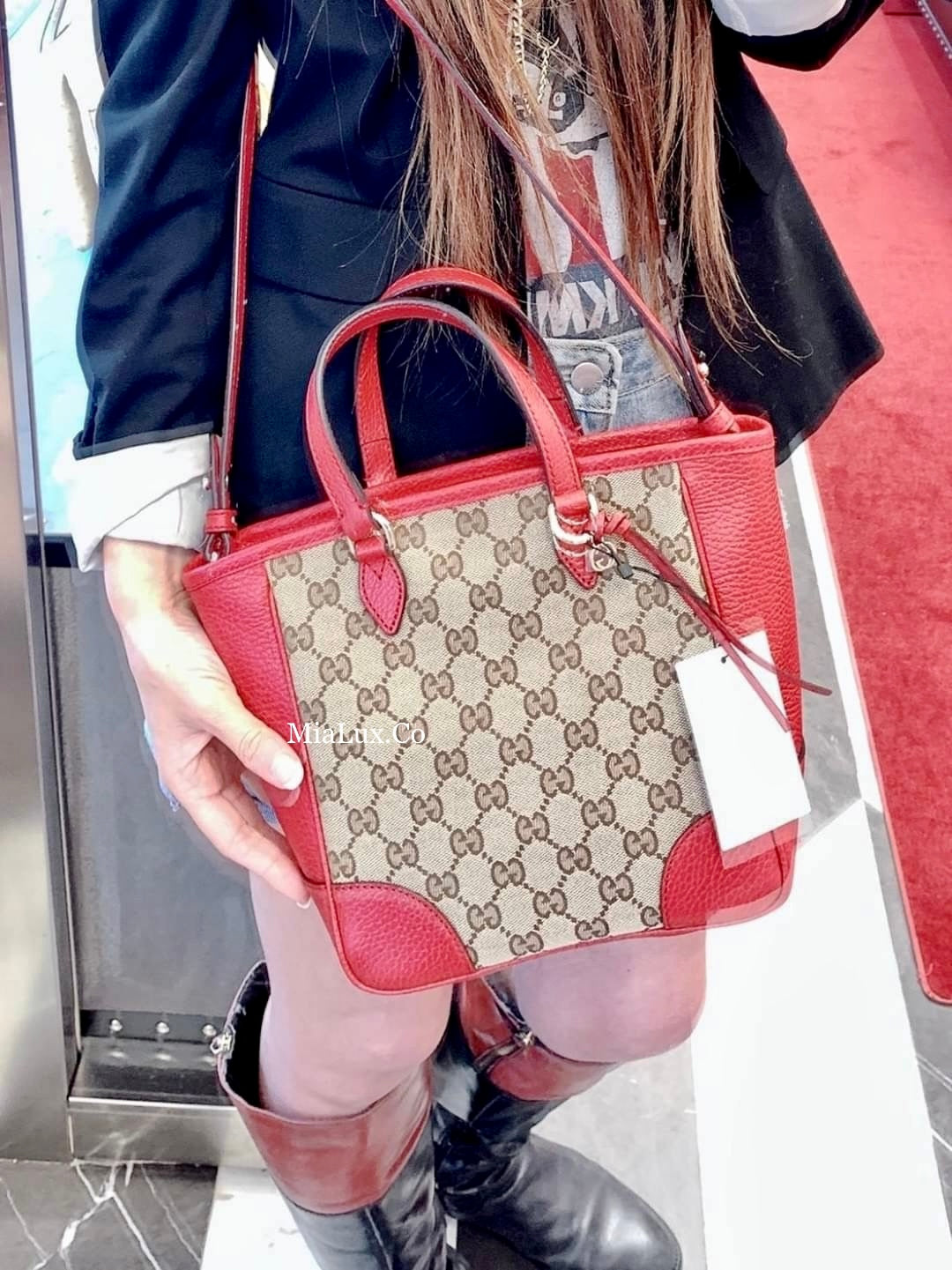 @Gucci▪️Tote Bag 老花織布手提肩背包/P625 🔔限時折🉐29130