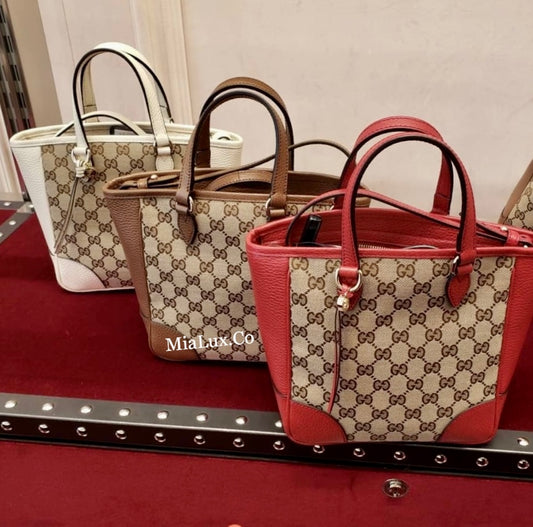 @Gucci▪️Tote Bag 老花織布手提肩背包/P625 🔔限時折🉐29130