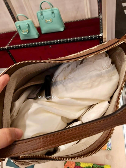 @Gucci Canvas Hobo 老花肩背包/P565