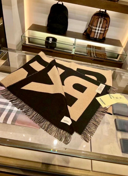 @Burberry Jacquard 羊毛字母圍巾/P290 🔥下殺🉐14050