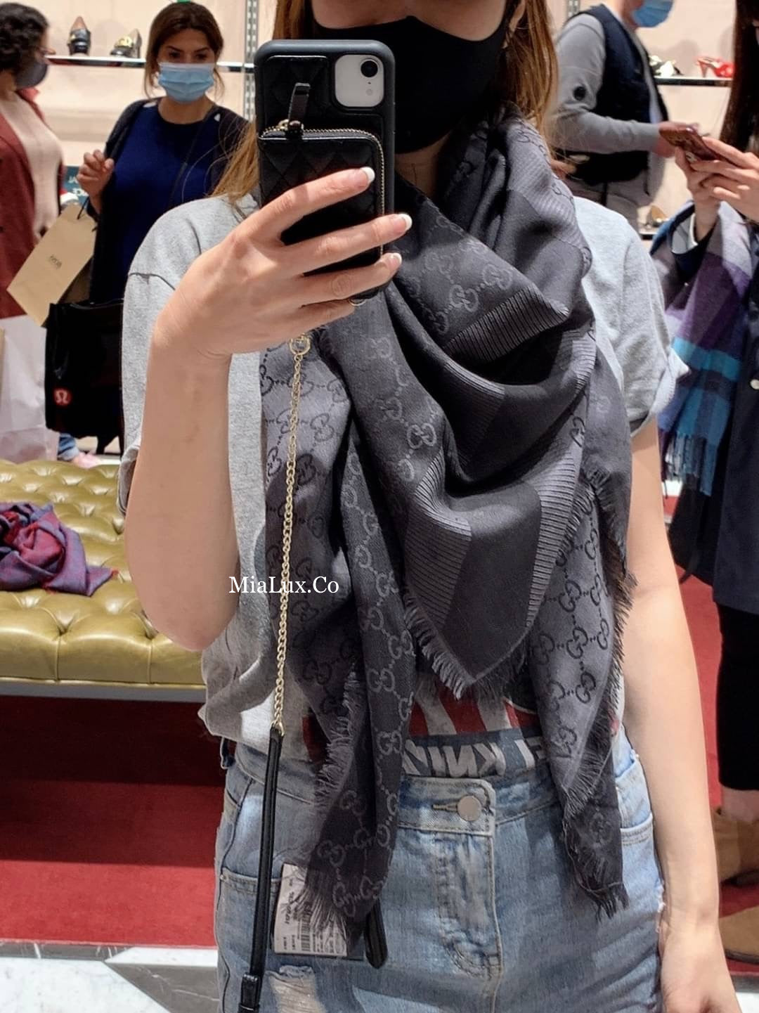 @Gucci Wool Scarf Square 羊毛大方巾/P180