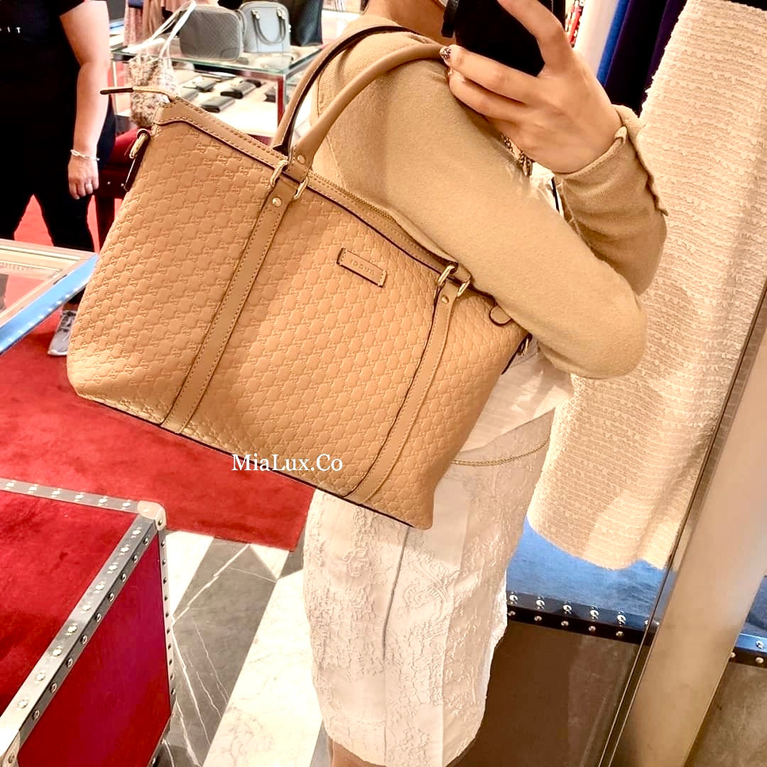 @Gucci Embossed Zipper Tote 壓紋拉鍊托特包/P740