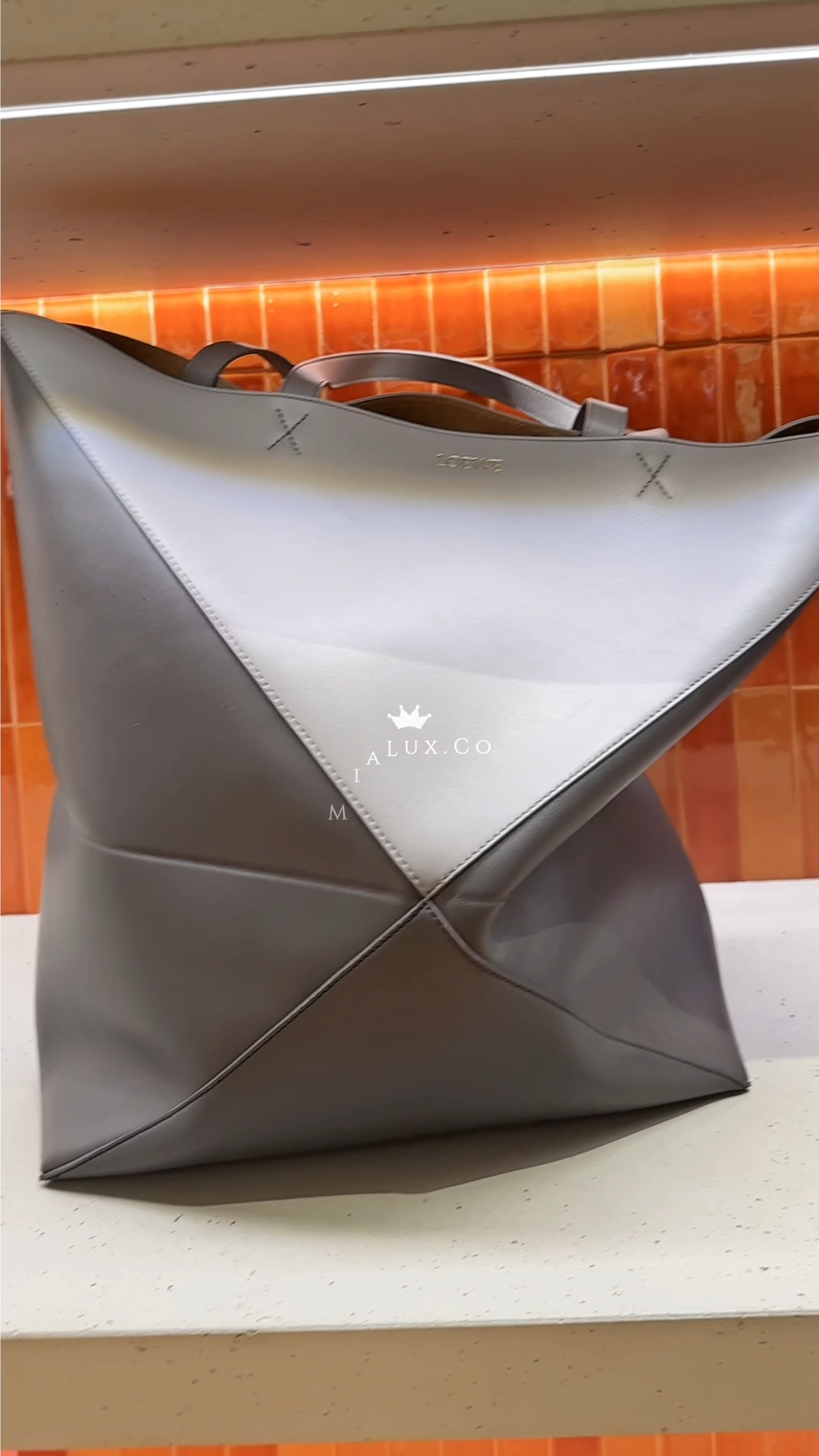 Loewe▪️Puzzle Fold Tote XL 大款拼色拼圖摺疊包/1800H1620 💚折扣🉐65800