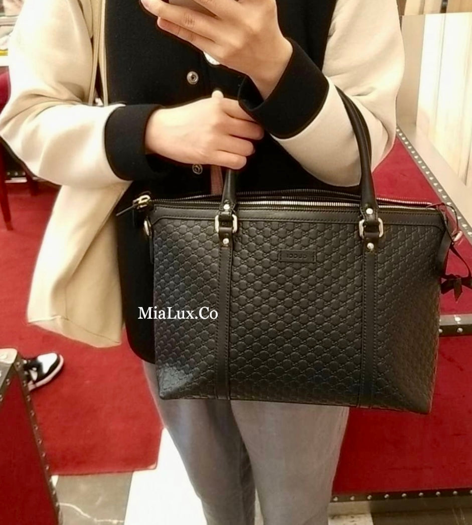 @Gucci Embossed Zipper Tote 壓紋拉鍊托特包/P740