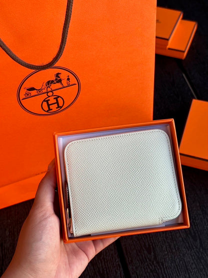 Hermes Silk'In Compact Wallet 絲巾短夾/950 ✨🉐39950