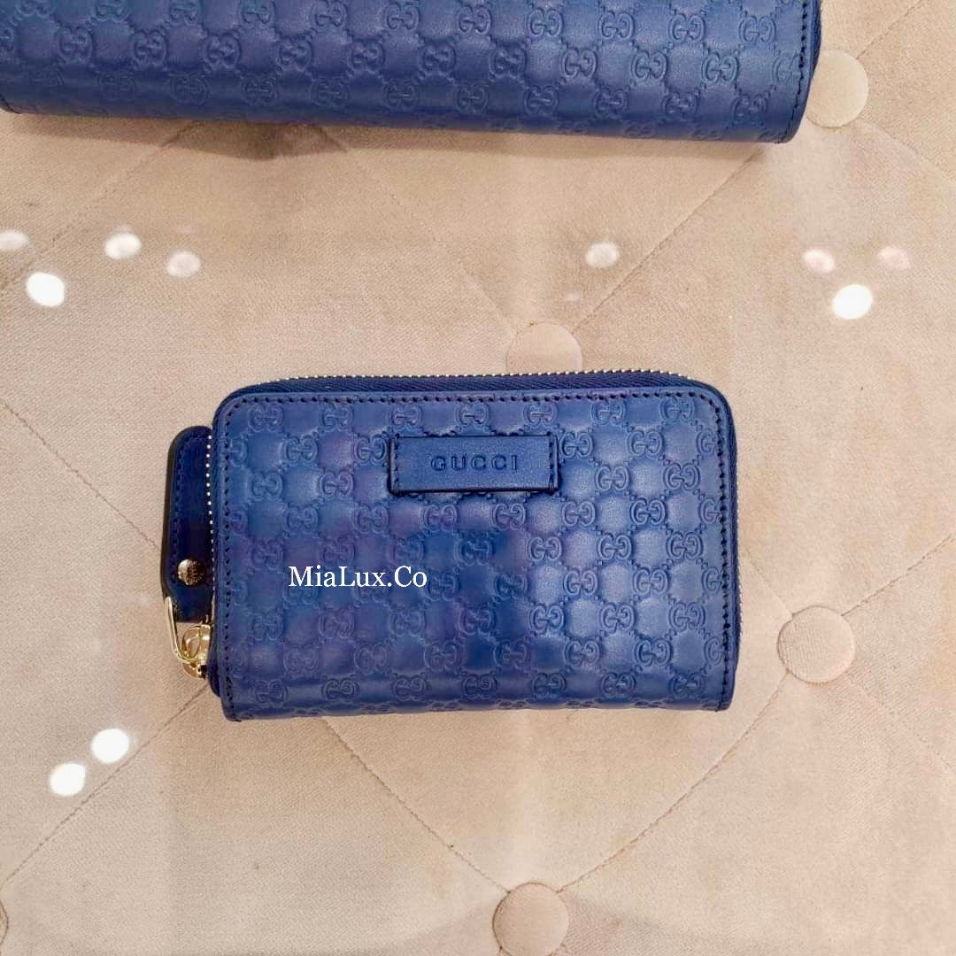 @Gucci Embossed Coin Purse Mini 迷你壓紋拉鍊零錢包/P195 🔔限時折🉐9980