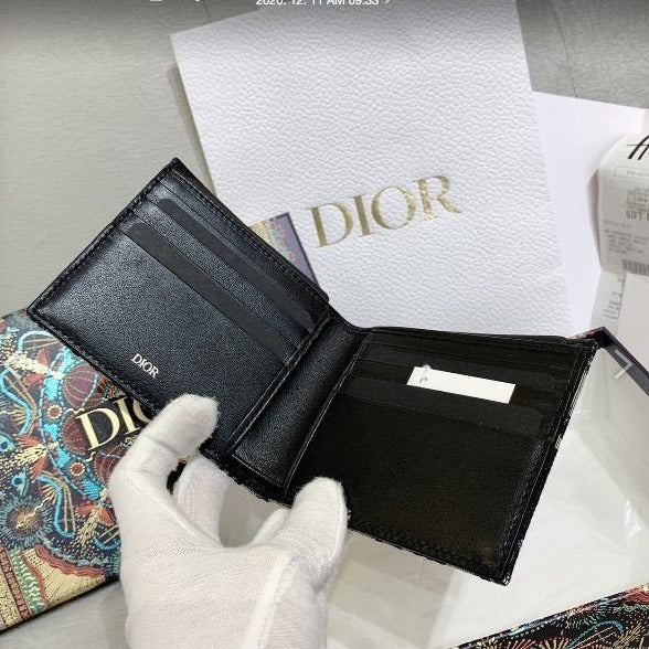 Dior Oblique Jacquard 緹花雙開短夾/420E460 🉐16100🇪🇺🏷