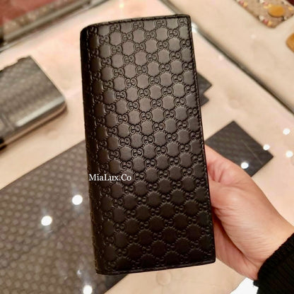 @Gucci Embossed Long Wallet 男女款壓紋對開長夾/P235