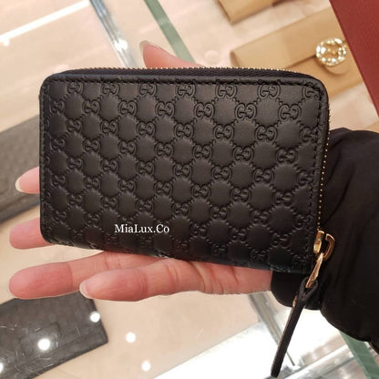 @Gucci Embossed Coin Purse Mini 迷你壓紋拉鍊零錢包/P195 🔔限時折🉐9980