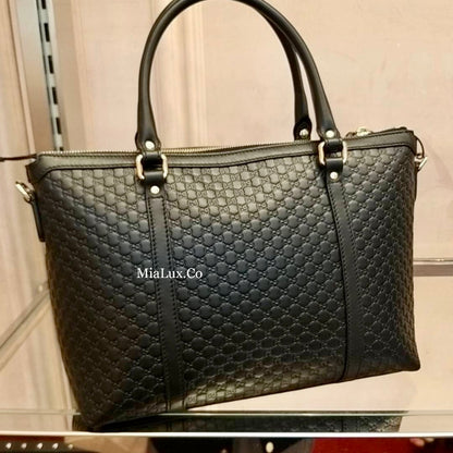 @Gucci Embossed Zipper Tote 壓紋拉鍊托特包/P740