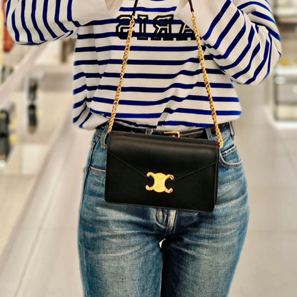 Celine▪️MARGO 牛皮信封WOC鏈包/1500E1650 🉐58750🇪🇺