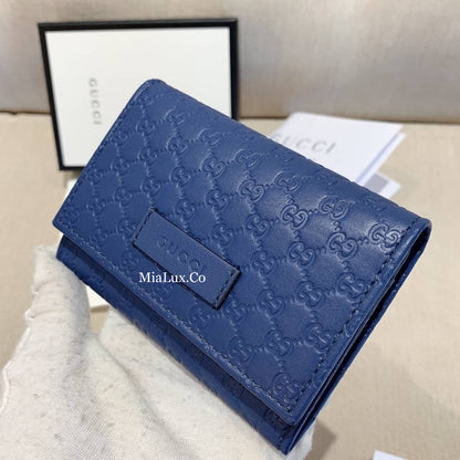 @Gucci Embossed Card Case 壓紋牛皮翻蓋卡包/P210