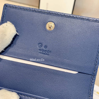 @Gucci Embossed Card Case 壓紋牛皮翻蓋卡包/P210