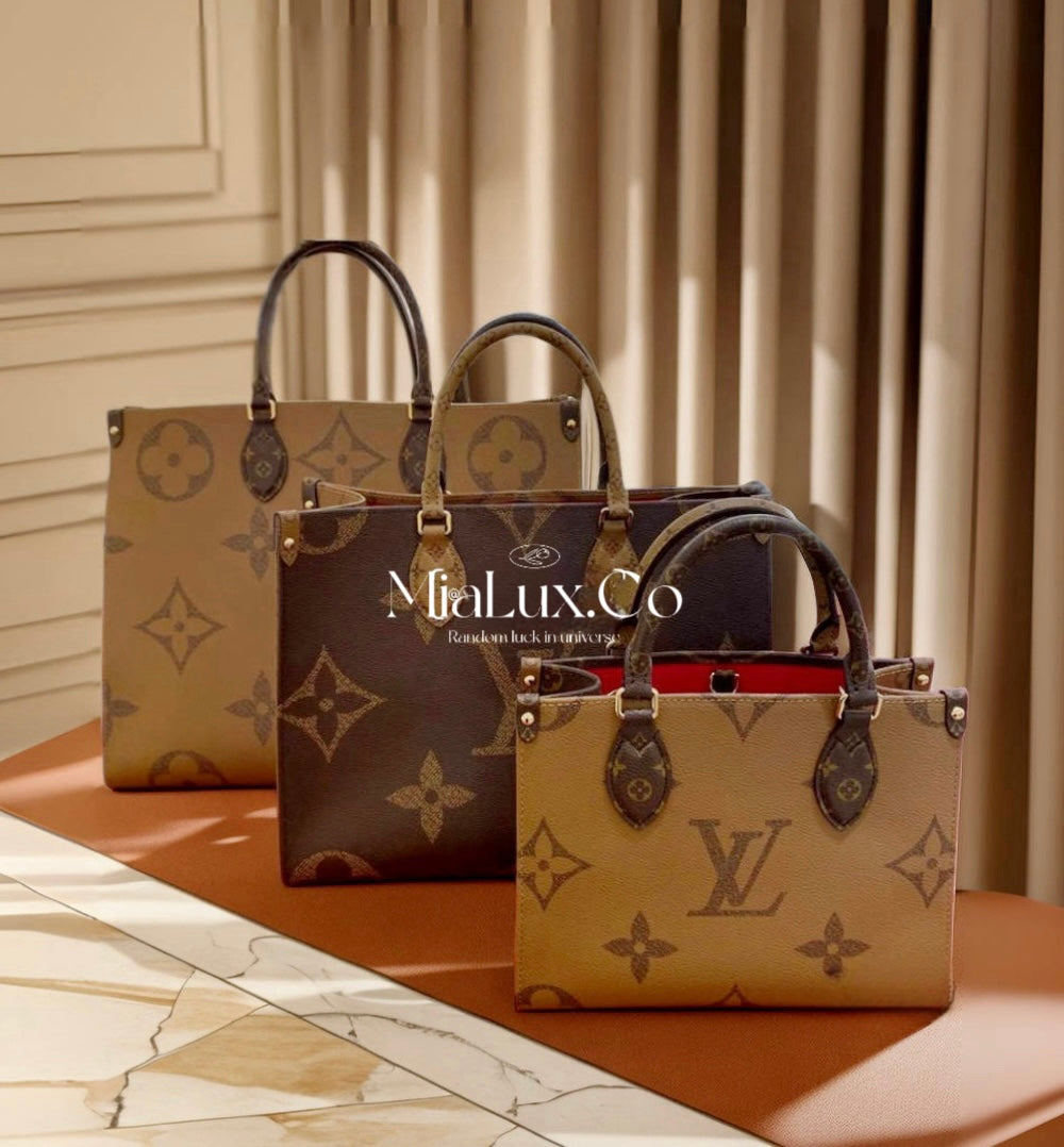 LV OnTheGo MM 中款拼色托特包/2250 ✨🉐91000