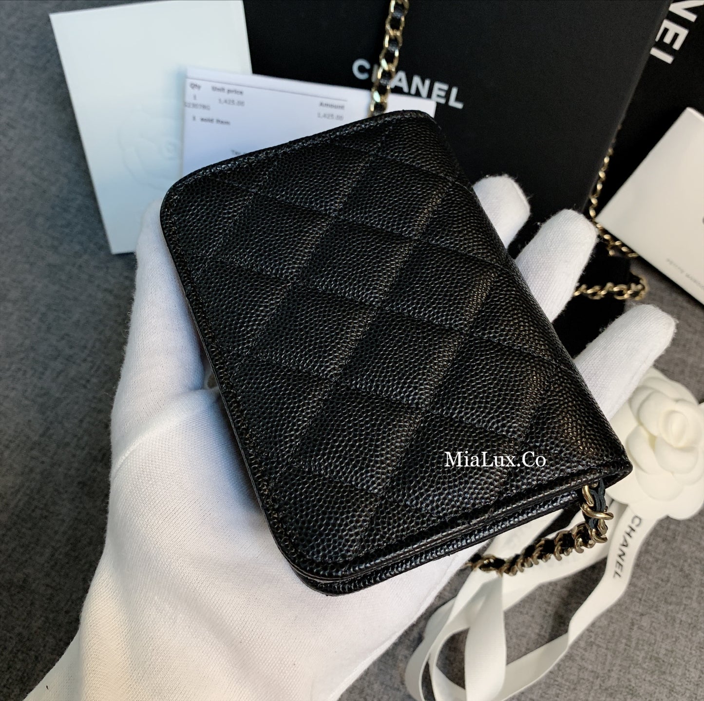 CHANEL▶︎✨| CLASSIC CLUTCH WITH CHAIN 經典格紋翻蓋鏈卡包 AP2727 -