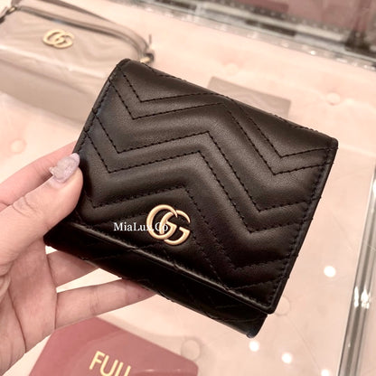 Gucci▪️GG Marmont Card Case Wallet 卡包雙開短夾/345 🉐14800