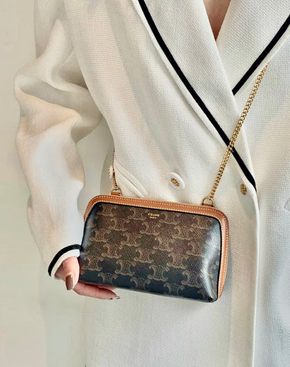 Celine▪️CLUTCH WITH CHAIN 鏈條小包/730E750 🉐27250🇪🇺