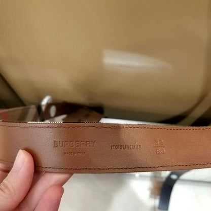 @Burberry Classic Belt 格紋雙面皮帶/P180 🔥下殺🉐9600