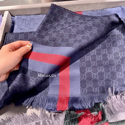 @Gucci Wool Scarf Long 男女款長條圍巾/P175