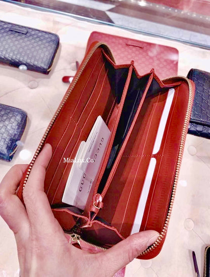 @Gucci▪️Embossed Long Wallet 壓紋拉鍊長夾/P270 🔔限時折🉐13150