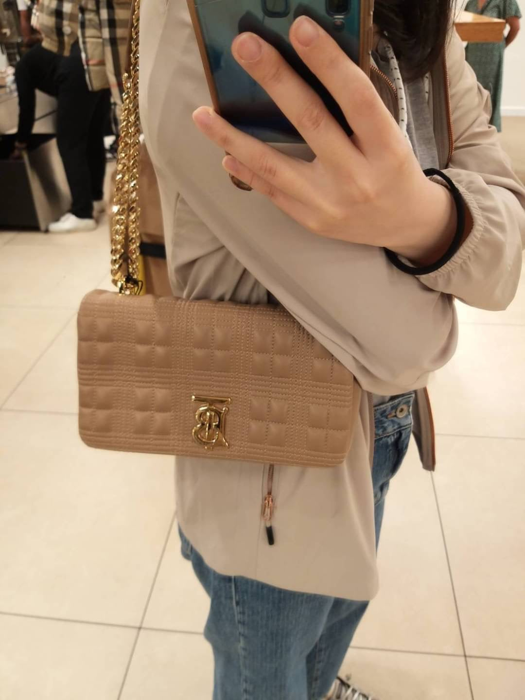 @Burberry Lola TB 細格翻蓋包/P1550 🔥下殺🉐70750