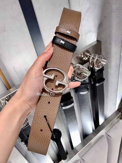 @Gucci Calfskin Belt 男生款滑蓋雙面皮帶/P205