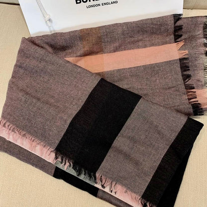 @Burberry Scarf 輕薄羊毛大方圍巾/P129 🔥下殺🉐7310