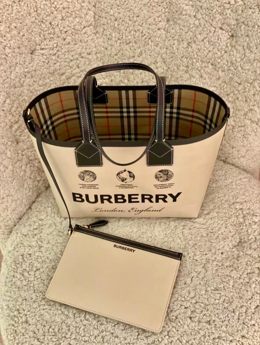 Burberry London SM托特包/1290F929 ㊙️折扣🉐39090💰