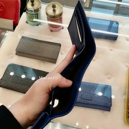 @Gucci Embossed Wallet 男女款壓紋三折短夾/P195