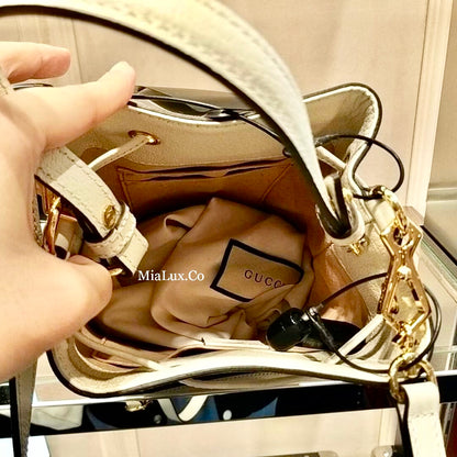 @Gucci▪️Ophidia Bucket Bag 牛皮飾帶水桶包/P1050 🔔限時折🉐48250