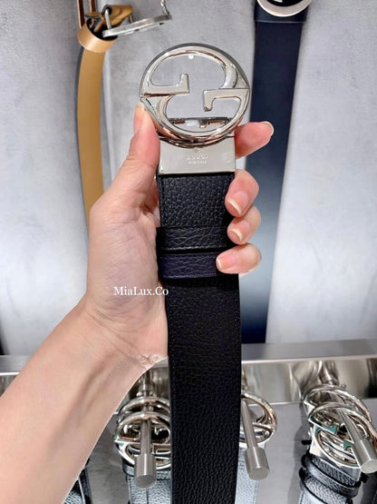 @Gucci Calfskin Belt 男生款滑蓋雙面皮帶/P205