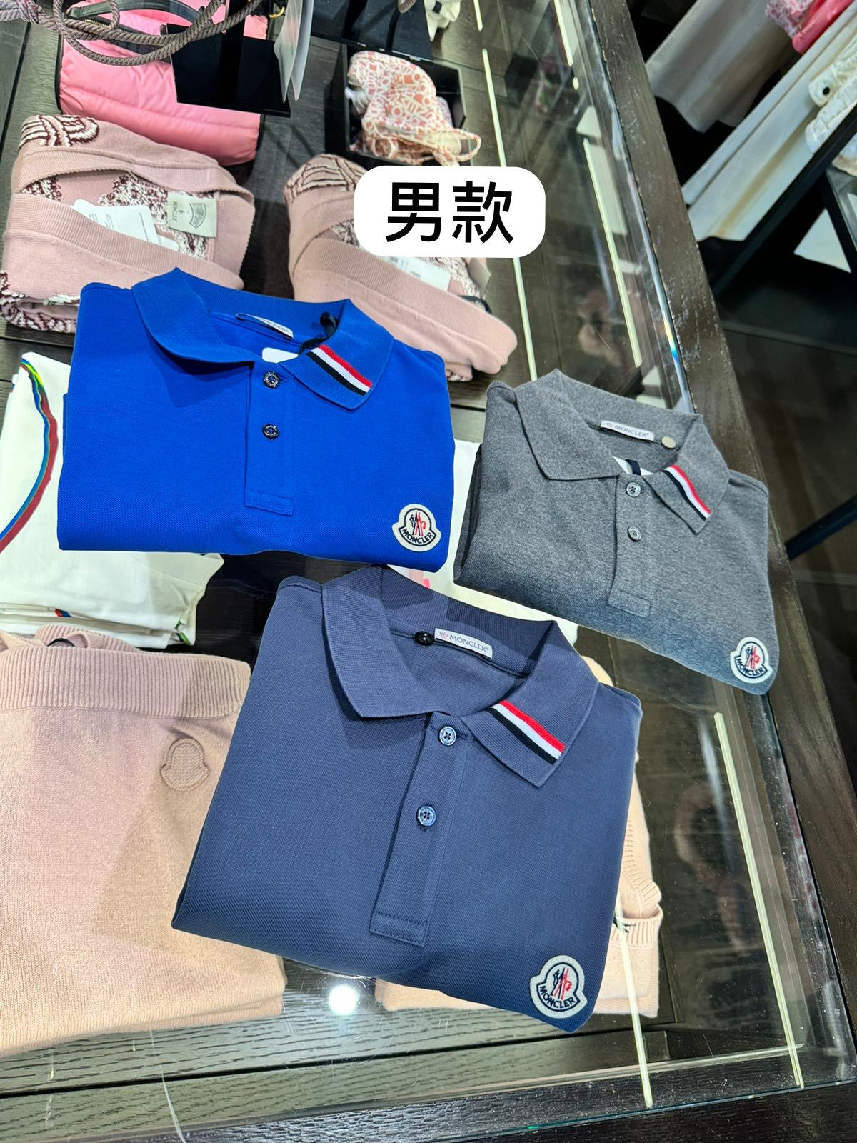 @Moncler 男生款單領飾邊Polo衫/167 🔔限時折🉐8320