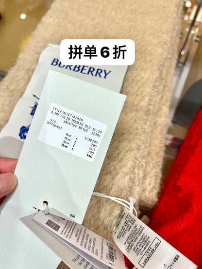 @Burberry Scarf 厚羊毛圍巾/P140🔥折上七折🉐5210