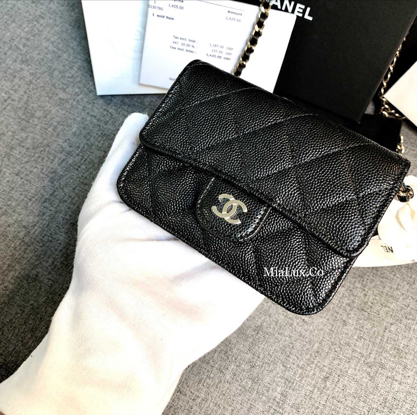 CHANEL▶︎✨| CLASSIC CLUTCH WITH CHAIN 經典格紋翻蓋鏈卡包 AP2727 -