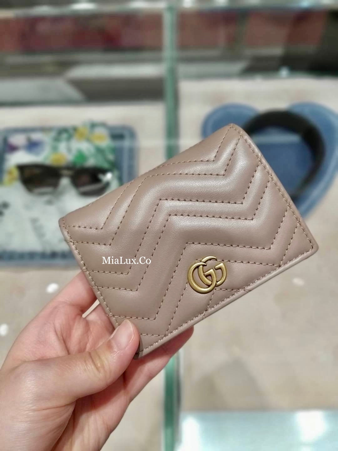 Gucci▪️GG Marmont Card Case Wallet 卡包雙開短夾/345 🉐14800