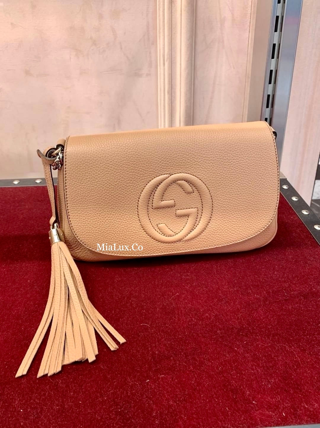 @Gucci▪️Soho Chain Bag 浮雕法棍包/P785 🔔限時折🉐36330